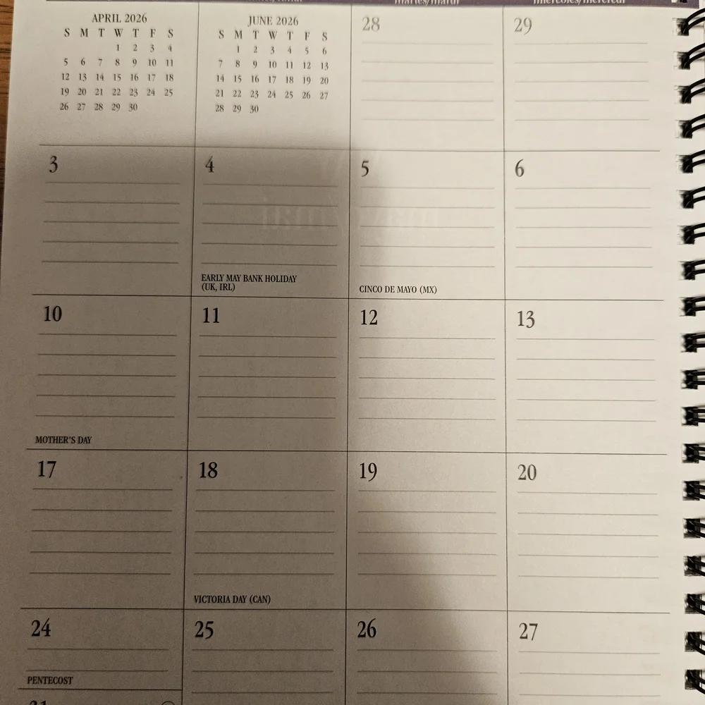 2026 Pink Lemon Spiral Planner - Paper Trail